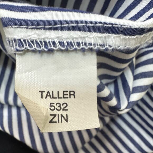 Zara Womens Oversized‎ Collar Shirt Blouse XS Black White Striped - Picture 7 of 7